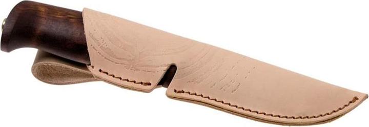 Image du produit Helle Couteau de ceinture GRO, acier Sandvik 12C27, inoxydable, manche en bouleau, étui en cuir (9.30 cm)