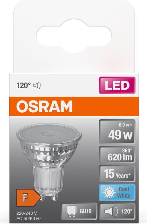 Produktbild Osram Led Star Par16 (GU10, 6.90 W, 620 lm, 1 x, F)