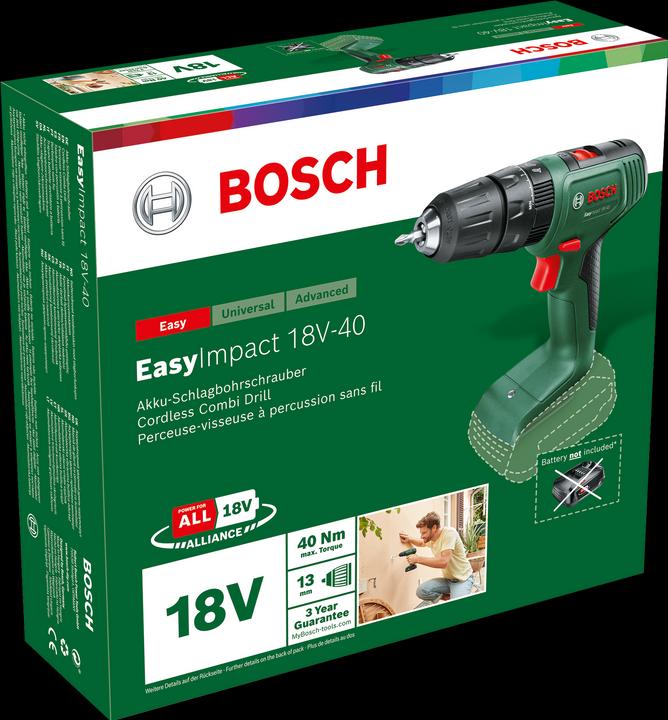 Image du produit Bosch Home & Garden EasyImpact 18V-40 (Fonctionnement sur batterie)