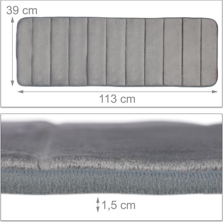 Actual product image Relaxdays Bath mat memory foam (39 x 113 x 1.5 cm)