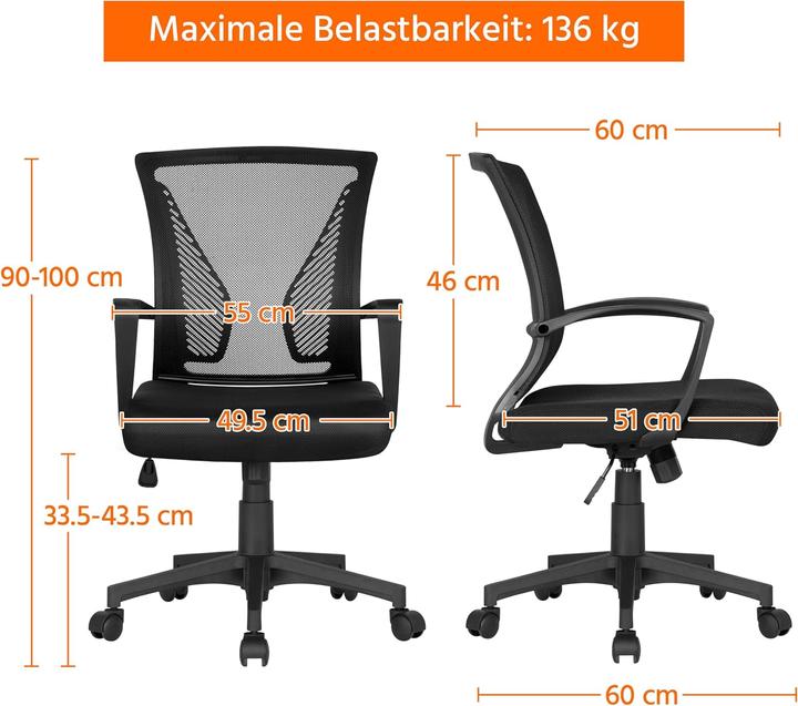 Image du produit Yaheetech Chaise de bureau