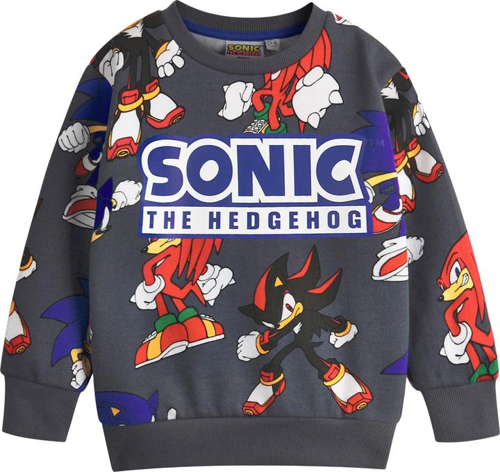 Actual product image Sonic The Hedgehog Boys Characters Long-Sleeved Sweatshirt and Shorts Set (104)
