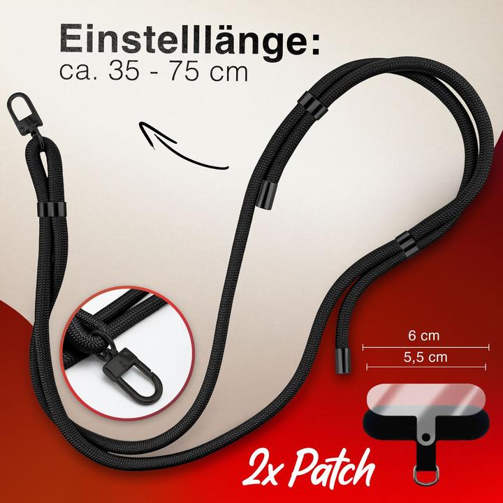 Produktbild Nalia HoldMe Lanyard Handykette - Universal Trageband für Smartphones - Verstellbar, Soft & Elastisch