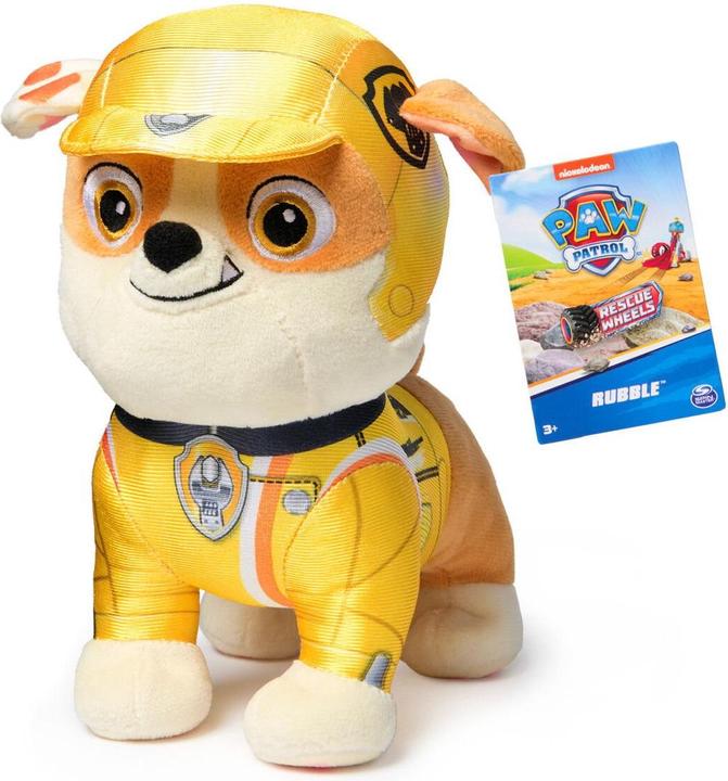 Actual product image Paw Patrol Rescue Wheels - Basic Plush - Rubble (19cm) (19 cm)