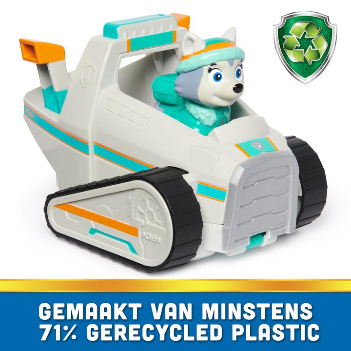 Immagine prodotto Spin Master PAW Patrol, lo spazzaneve di Everest, auto giocattolo con figura d'azione da collezione, giocattolo