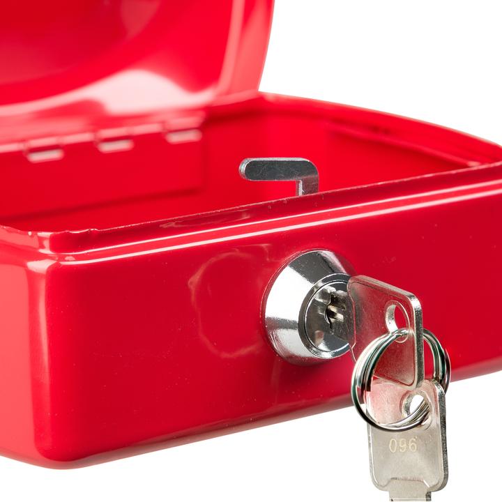 Actual product image Idena Cash box Mini 125x95x60mm, red
