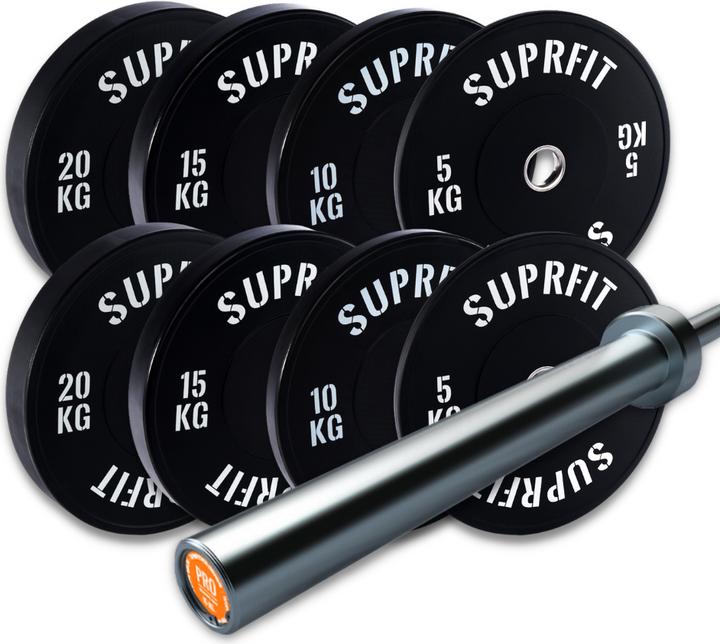 Produktbild Suprfit Econ Bumper Plates - White Logo - Sets