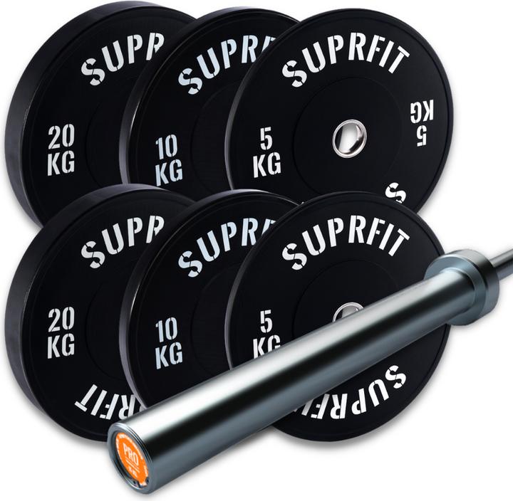 Produktbild Suprfit Econ Bumper Plates - White Logo - Sets