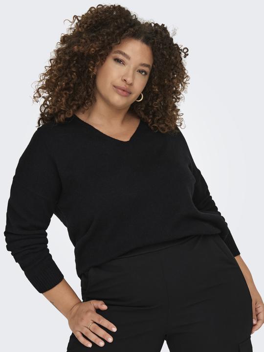 Actual product image Only Curvy V-neck Knit Sweater (54)
