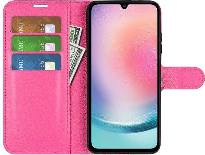 Actual product image MU Classic Litchi Leather Bookcover Series (Samsung Galaxy A25 5G)