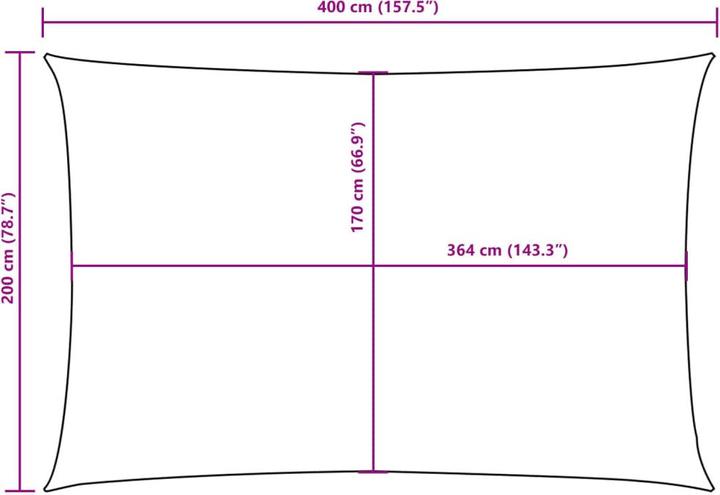 Actual product image VidaXL Nezhatok (200 x 400 cm)