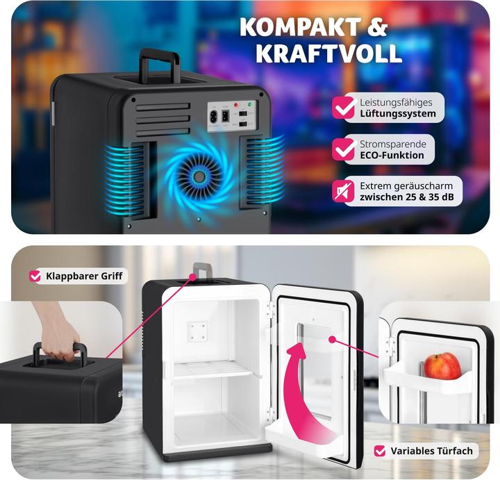 Produktbild tectake Tragbarer Mini-Kühlschrank (14 l)