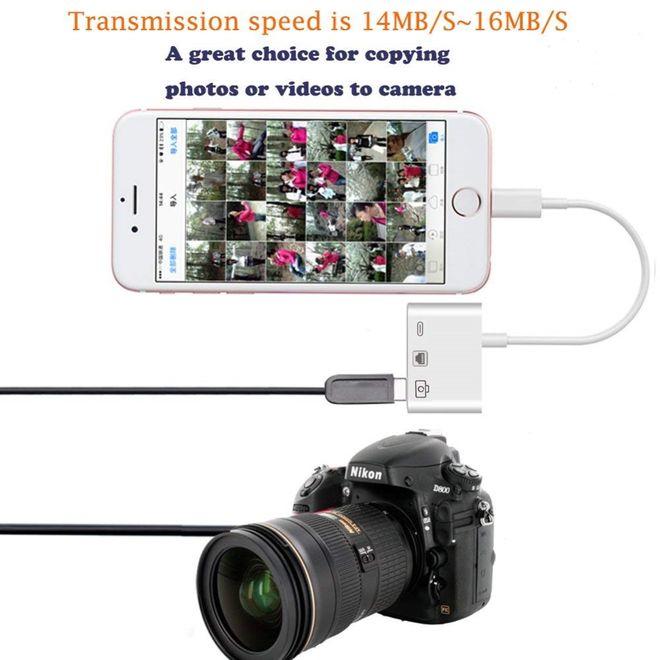 Produktbild MU Classic 3 in 1 Lightning Adapter - USB 3.0 / Ethernet RJ45 / Lightning (Lightning, RJ45, USB-A, Lightning)