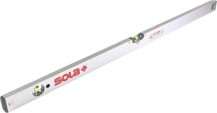 Actual product image Sola AV 100 Aluminium pipe profile spirit level 100 cm two spirit levels slip stopper horizontal and ve (100 cm)