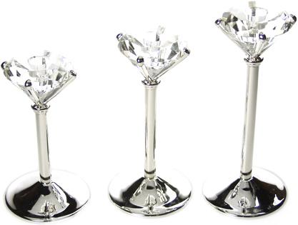 Produktbild Nordisk Design Leuchter Diamant, Höhe 16 cm, versilbert, anlaufgeschützt