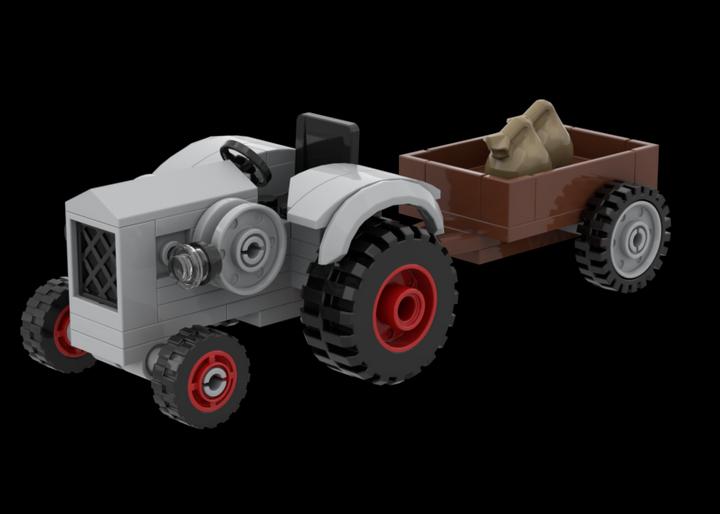 Immagine prodotto Kiddicraft Piccolo trattore con rimorchio