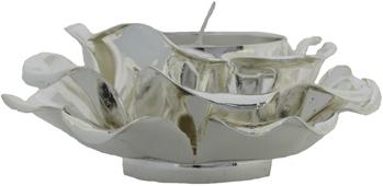 Immagine prodotto Nordisk Design Rosa da tè per candela Rechaud, diametro 8 cm, placcata in argento