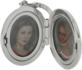 Nordisk Design Schlüsselanhänger mit oval, 4.5x3.8 cm versilbert, a