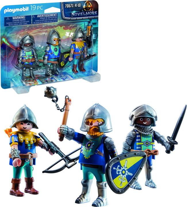 Produktbild Playmobil 3er Set Novelmore Ritter (70671, Playmobil Novelmore)