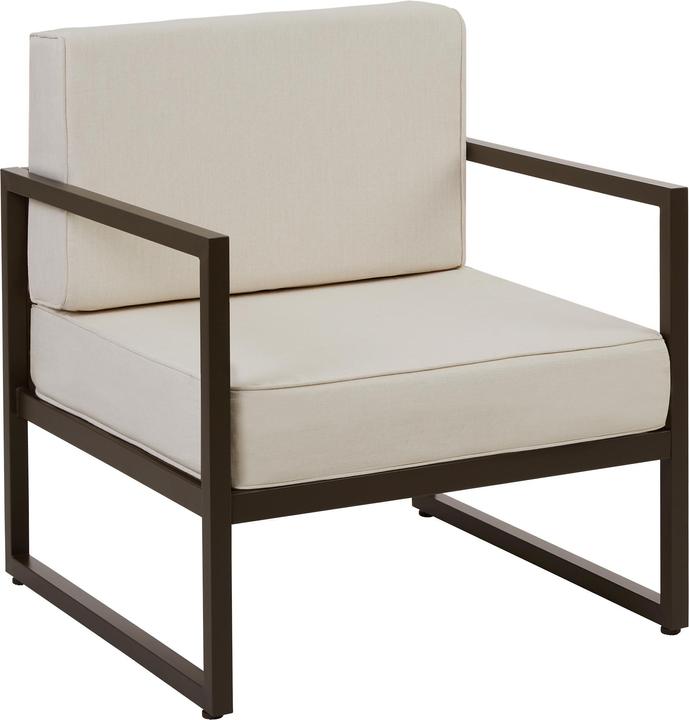 tectake Fauteuil de jardin Comosa, rembourrage XXL