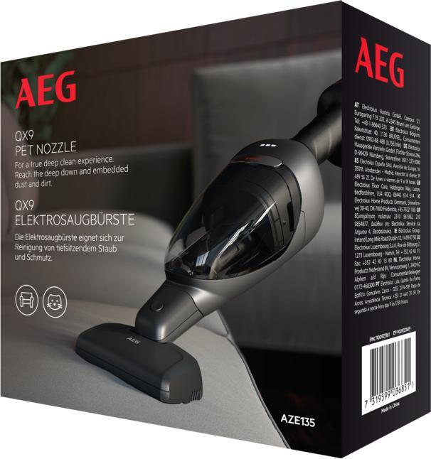 Actual product image AEG AZE135 Electric vacuum brush (accessory, nozzle for QX9 handpiece, deep cleaning of upholstery)
