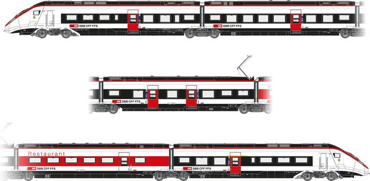 Piko SBB 5-part. Multiple unit RABe 501 011 Thurgau Ep. VI DC (Track H0)