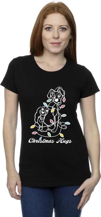 Immagine prodotto Disney Lady And The Trump Christmas Hugs Maglietta Donna (S)