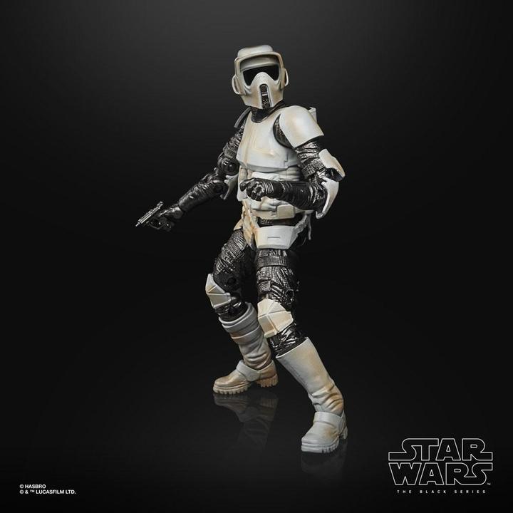 Actual product image Hasbro Star Wars The Mandalorian Black Series Carbonised Action Figure 2021 Scout Trooper