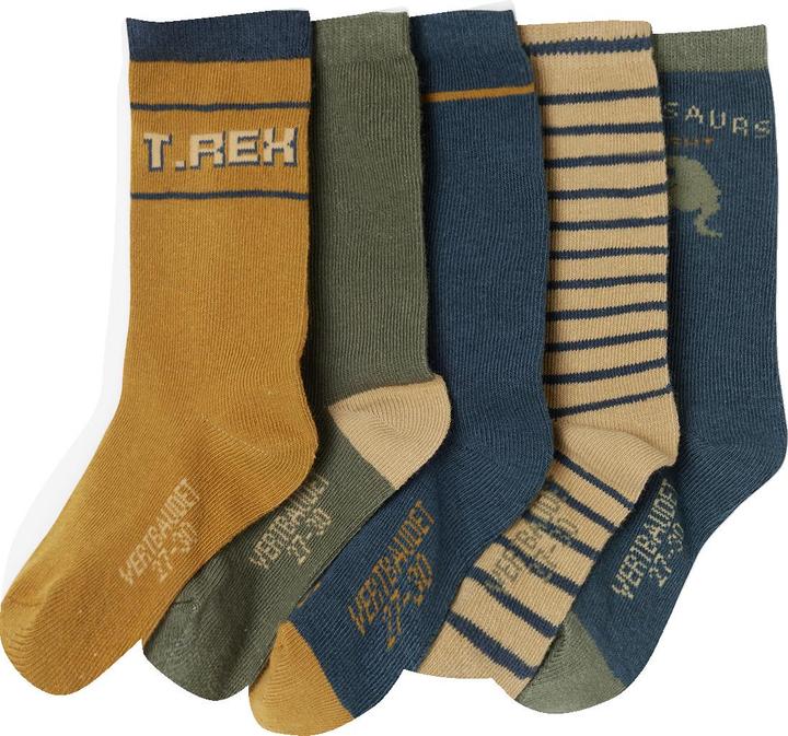 Vertbaudet 5er-Pack Jungen Dino-Socken