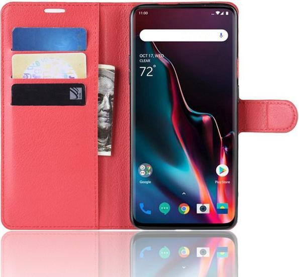 Actual product image MU Classic Litchi Leather Bookcover Series (OnePlus 7 Pro)