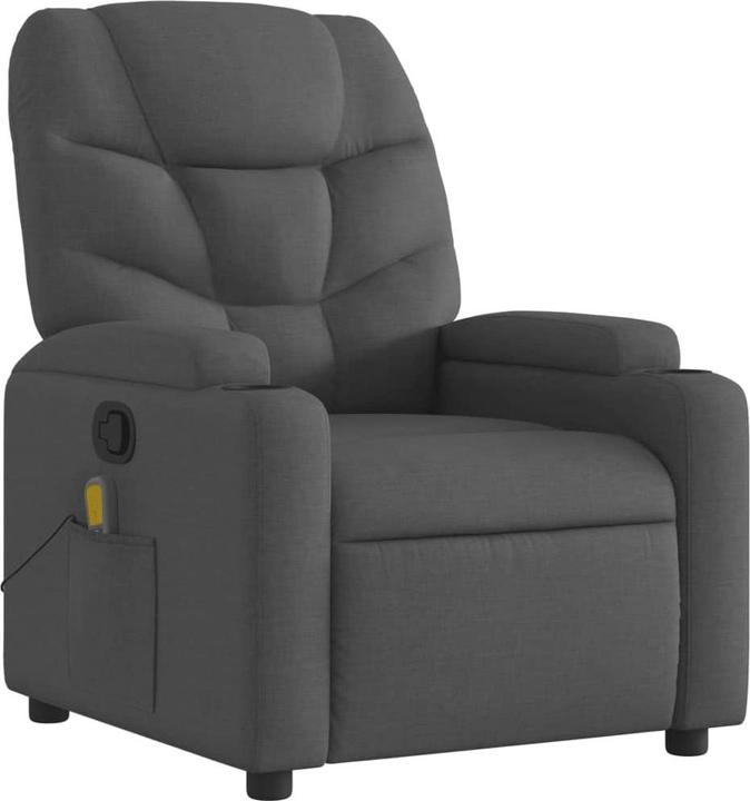 Image du produit VidaXL Fauteuil de massage gris foncé Tissu,Couleur : gris foncé,Matériaux