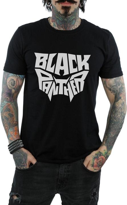Immagine prodotto Maglietta Black Panther Uomo con emblema con parola (M)