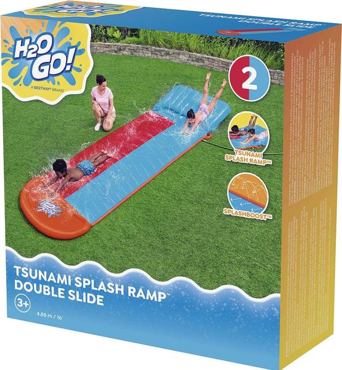 Actual product image Bestway Tsunami Splash Ramp Double Slide