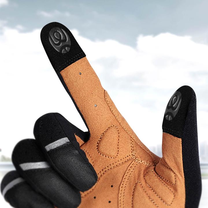 Image du produit Avizar Gants de sport et gants à écran tactile West Biking, taille XS - Noir / Marron (XS)