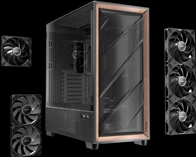 Actual product image Antec Geh FLUX PRO Midi Tower schwarz retail (mATX, ITX, ATX)