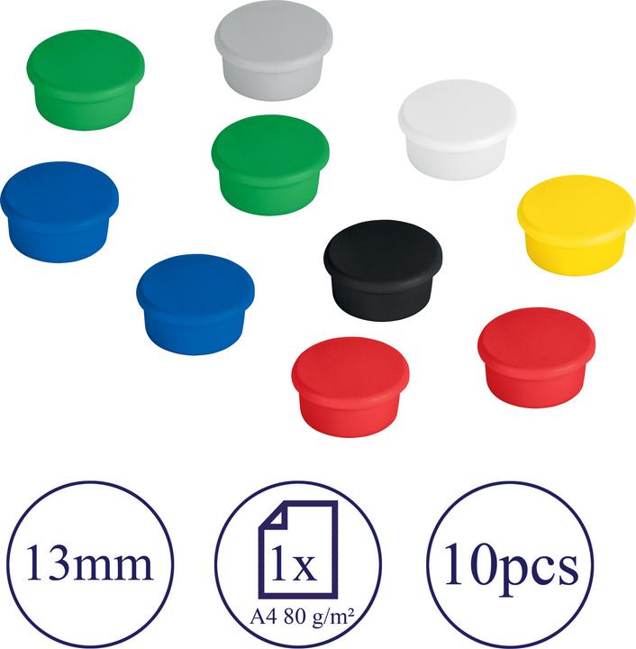 Produktbild Franken Magnet rund (10 x)