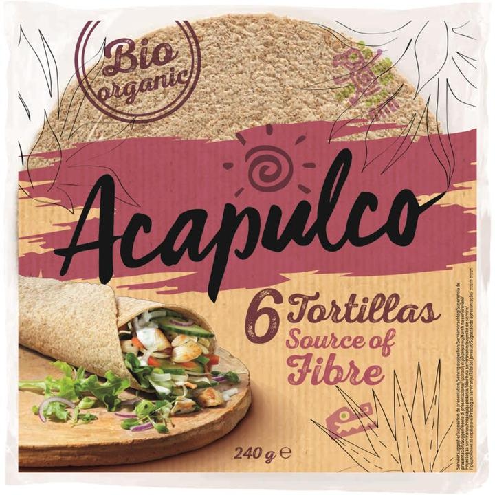 Immagine prodotto Acapulco Tortillas 6 impacchi integrali biologici (240 g)