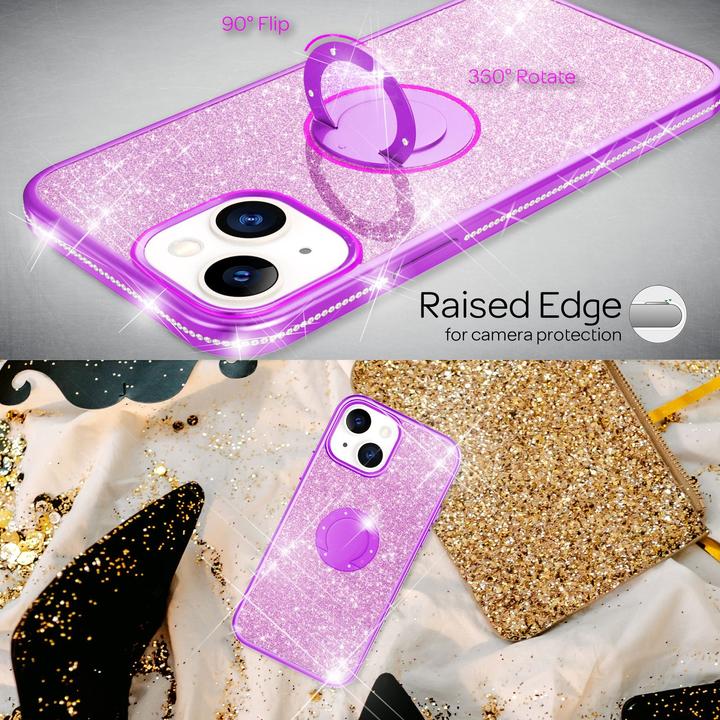 Immagine prodotto Nalia Anello Glitter Silicone Cover (Apple iPhone 13 mini)