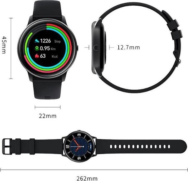 Productafbeelding imilab Smartwatch KW66 czarny (zwart) (45 mm)