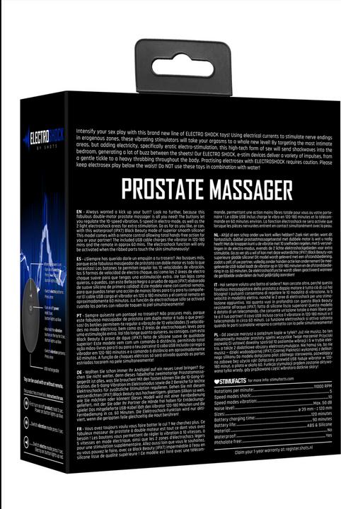 Produktbild Shots Remote Controlled E-Stim & Vibrating Prostate Massager