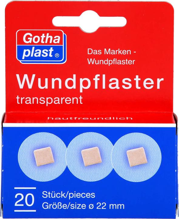 Produktbild Gothaplast Wundpflaster 22 mm transparent, 20 St. Pflaster (20 x)