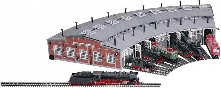 Produktbild Fleischmann 6476 H0 Ringlokschuppen-Bausat