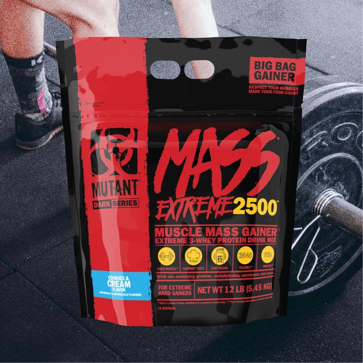 Image du produit Mutant Mass Extreme 2500 (Triple Chocolat, Cookies & Cream, Crème glacée à la vanille, 1 pcs, 5520 g)