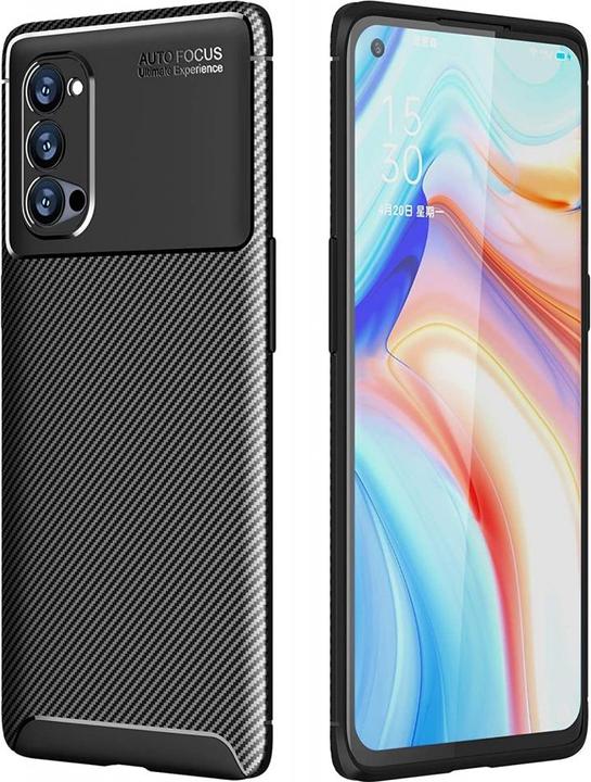 Produktbild Screenguard Oppo Reno4 Pro 5G Hülle Carbon Design TPU Case (Oppo Reno 4 Pro 5G)