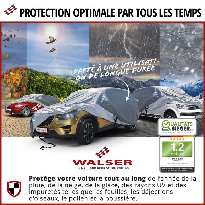 Produktbild Walser Autoplane All Weather Plus, PKW-Abdeckplane Kombi Gröe XL grau