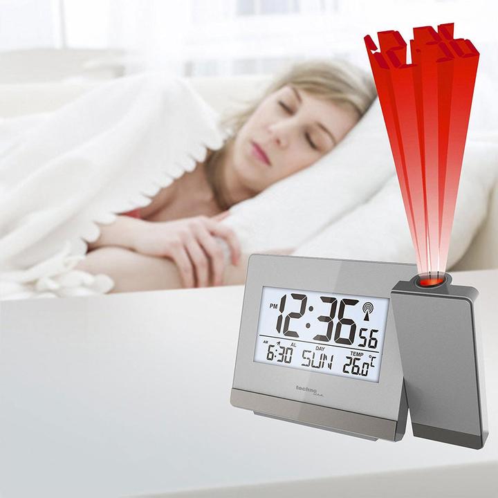Actual product image Technoline Projection alarm clock silver