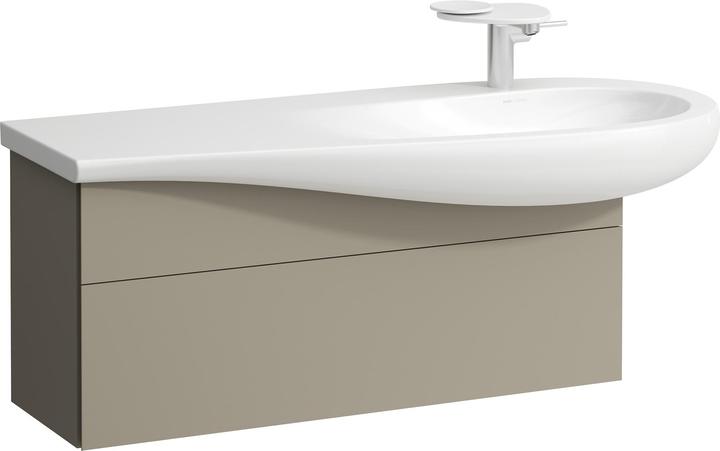 Laufen Il Bagno Alessi Waschtischunterbau, Siphonausschnitt rechts, 995x320x440mm, 1 Schublade, H430