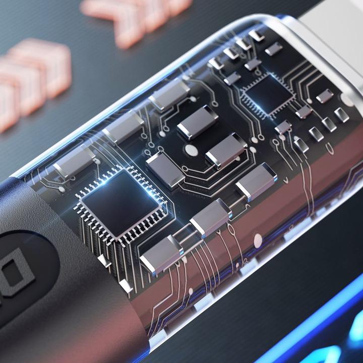 Actual product image Dudao Fast charging cable 120W 1m USB-C - USB-C L22C - gray (1 m, USB 2.0)