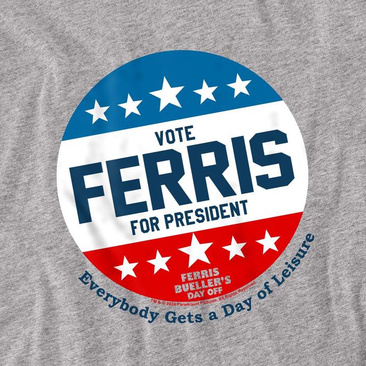Produktbild Ferris Bueller´s Day Off Ferris Bueller's Day Off Vote Ferris For President TShirt (XL)