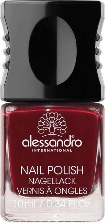 Actual product image Alessandro nail polish (54 Midnight Red, Colour paint)